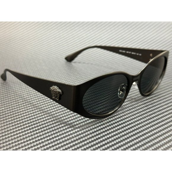 Versace Matte Black 56mm Womens Sunglasses